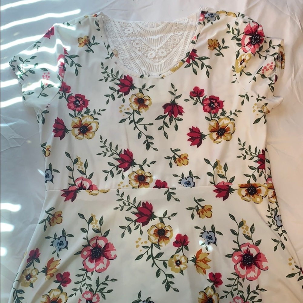 White Floral Dress